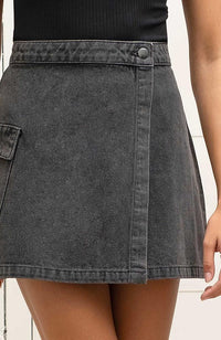 Colette Wrap Denim Skirt