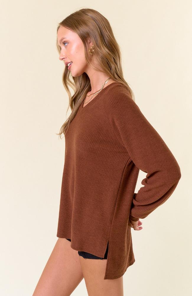 Brynna V-Neck Raglan Top