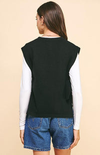 Alma Tie Sweater Vest