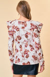 Ava Brushed Floral Knit Top