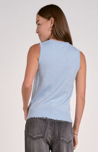 Presley Blue Knit Top