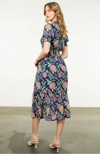 Johanna Navy Floral Maxi