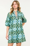 Danica Mint Pattern Dress