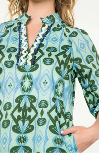 Danica Mint Pattern Dress