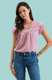 Lauren Eyelet Top