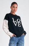 Black & White Love Sweater