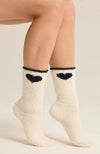 Navy Heart Socks