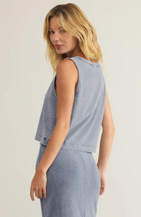 Sloane V-Neck Denim Top