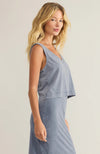 Sloane V-Neck Denim Top