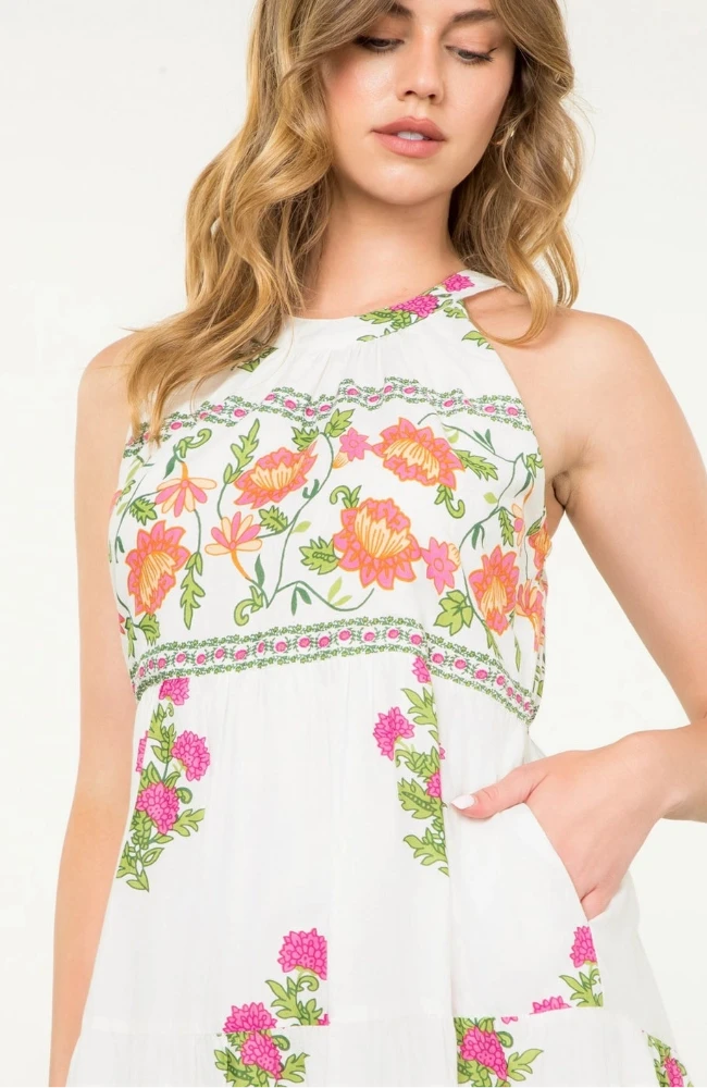 Yvonne Halter Floral Dress