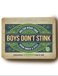 Boy's Don't Stink Soap - Warm Amber & Spice