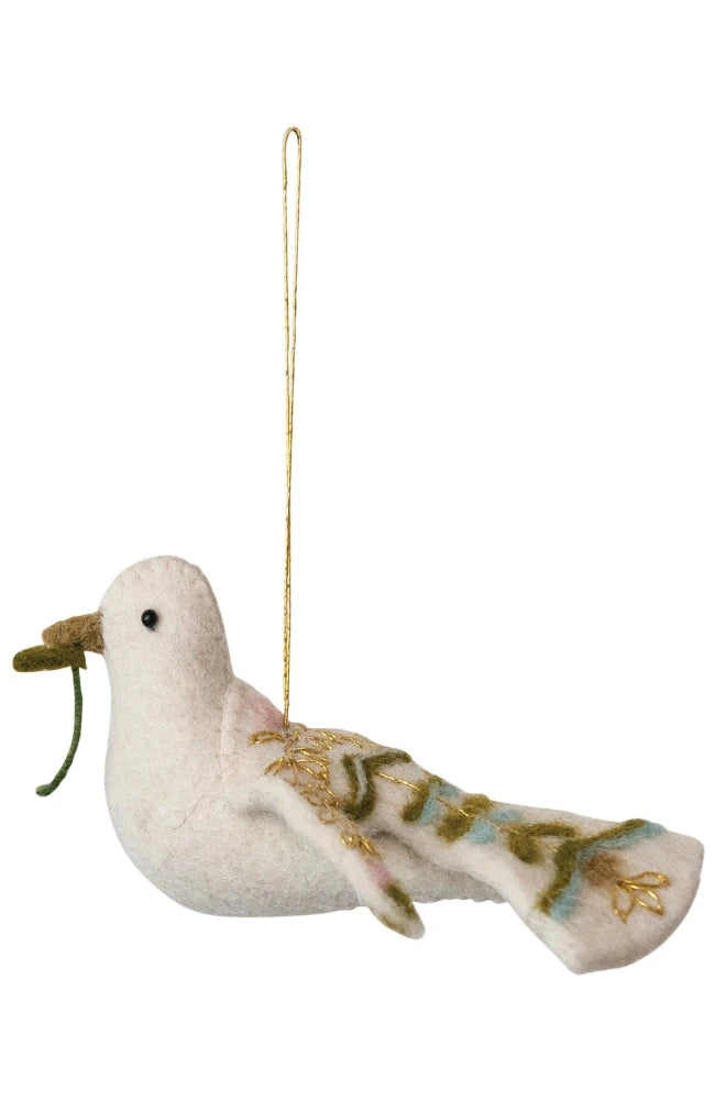 Dove Felt Ornament